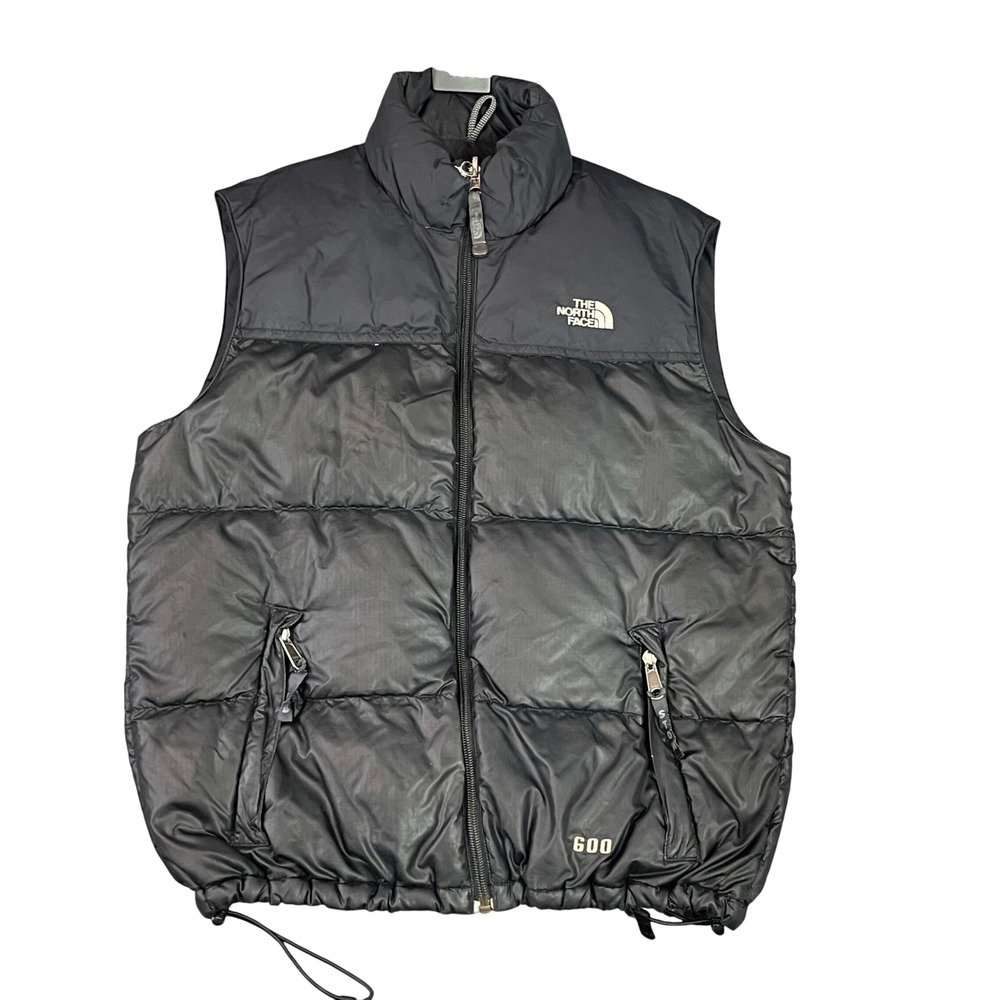 The North Face‎ Puffer Vest Kids M Black 600 Down Insulated Quilted Outerwear